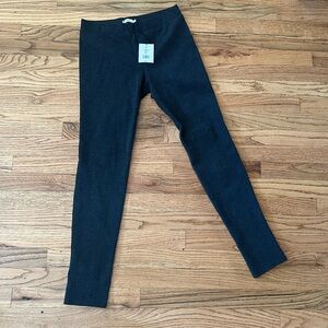 Vince Charcoal Size M Stretchy Seamed Leggings